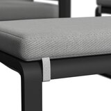 Bessagi Garden jedilna lounge garnitura aruba, črna, siva, 5-Delno | Shoptok.si