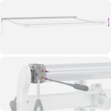 vidaXL avtomatska retraktibilna tenda rdeča 600x300 cm, zamenjava tkanine za tenda 6x3 m rdeča | Shoptok.si