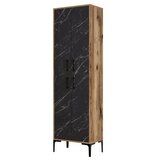 Hanah home berlin a - walnut, black marble walnutblack multi purpose cabinet | Eponuda.com