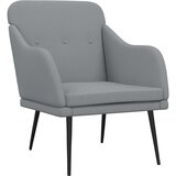  Fotelja svjetlosiva 63 x 76 x 80 cm od tkanine | shoptok.hr