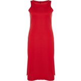 Trendyol Curve Red Midi Knitted Dress Cene