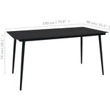  9-dijelni vrtni blagovaonski set od PVC ratana crni | shoptok.hr