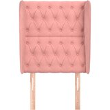  Vzglavje z ušesi roza 83x23x118/128 cm žamet, (20952952) | Shoptok.si