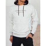 DStreet Bluza męska z nadrukiem jasnoszara | shoptok.hr