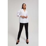 Marisse Shirt With Silver Decorative Buttons And White Collar | Shoptok.si