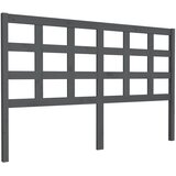  Uzglavlje za krevet sivo 156 x 4 x 100 cm od masivne borovine | shoptok.hr