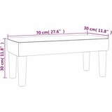  Klupa plava 70 x 30 x 30 cm od tkanine | shoptok.hr