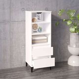  Visoka komoda sjajna bijela 40x36x110 cm od konstruiranog drva | shoptok.hr