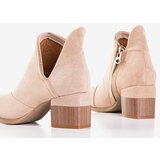 Resti Light brown women's boots on the post Jeneuer - Footwear | ePonuda.com