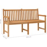  Vrtna klupa 150 cm od masivne tikovine | Eponuda.ba