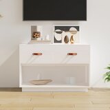 The Living Store ormarić bijeli 90 x 40 x 60 cm od masivne borovine | shoptok.hr