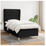  spring krevet s madracem crni 80 x 200 cm od tkanine | shoptok.hr