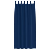 vidaXL Zavese z zavesami 2 pcs Temno modra 245 x 140 cm Poliester | Shoptok.si