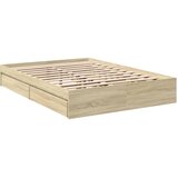  Okvir za krevet s ladicama boja hrasta 135x190 cm drveni | Eponuda.com
