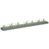 vidaXL Visoka greda gabion pocinkano jeklo 270x30x10 cm Cene