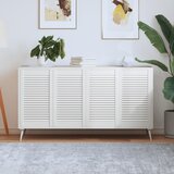  Vrata za ormarić rešetkasta 4 kom bijela 69 x 39,4 cm borovina | shoptok.hr