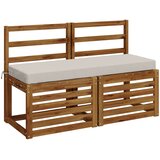  Jastučić za klupu SOEST 100% poliester Bijela 110 x 40 x 8 cm | shoptok.hr