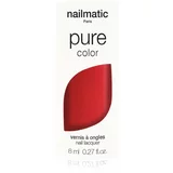 Nailmatic Pure Color lak za nokte AMOUR-Rouge Nacré / Red Shimmer 8 ml