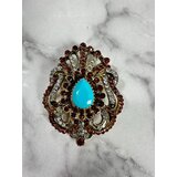Kesi Brooch XZ459-109 gold + blue | shoptok.hr