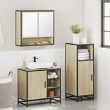  3-dijelni set kupaonskog namještaja boja hrasta sonome drveni | shoptok.hr