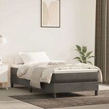 Furnova Vzmetnica z žepkasto vzmetjo temno siva 100x210x20 cm žamet, (21912017) | Shoptok.si