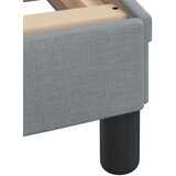 vidaXL Postelja z vzmetnico svetlo siva 100x200 cm blago | Shoptok.si