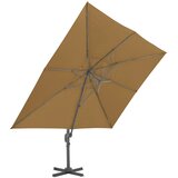  Konzolni vrtni suncobran s aluminijskom šipkom 400x300 cm taupe | shoptok.hr