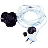 RAYHER Električni kabel za luč, E 27, bel, 180 cm dolžine, s stikal, (20728317) | Shoptok.si