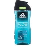 Adidas Ice Dive Shower Gel 3-In-1 osvežilen gel za prhanje 250 ml za moške | Shoptok.si