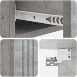 Stolna montirana na zid Betonska siva 87,5 x 34,5 x 17 cm | Eponuda.com