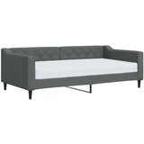 vidaXL Dnevni krevet s madracem tamnosivi 90 x 190 cm od tkanine | shoptok.hr