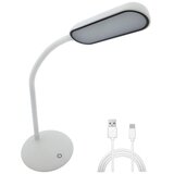  LED prigušiva dodirna fleksibilna stona lampa LED/6W/5V USB 1200 mAh bela | Eponuda.com