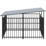  kavez za pse s krovom čelični 3,75 m² | Eponuda.com