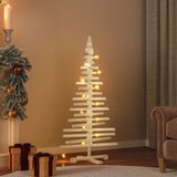 vidaXL Drveno ukrasno božićno drvce 120 cm od masivne borovine | shoptok.hr