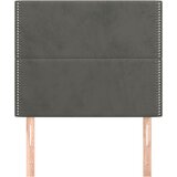  Uzglavlje tamno sivo 90x5x118/128 cm baršunasto | shoptok.hr