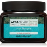 Arganicare Argan Oil & Shea Butter Hair Masque vlažilna in hranilna maska za suhe in poškodovane lase 500 ml