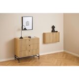 MID.YOU komoda, črna, barve hrasta | Shoptok.si