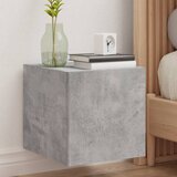  The Living Store Stenska TV omarica z LED lučkami betonsko siva 30,5x35x30 cm - TV Stenska Omarica, (21499033) Cene