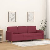  Trosjed od tkanine crvena boja vina 180 cm | shoptok.hr