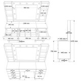 Hanah home Sto za šminkanje Monroe MO5 W | Eponuda.com