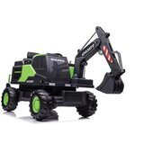 Lean_Toys Otroški bager Volvo 12V z zajemalko zelena | Shoptok.si