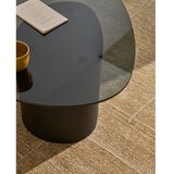 Kave Home Crni stolić za kavu sa staklenom pločom stola 74x81,5 cm Olir – | shoptok.hr