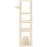  Penjalica za mačke sa stupovima za grebanje krem 154 cm | shoptok.hr