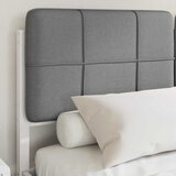 vidaXL Posteljni okvir z oblazinjenim vzglavjem Svetlo siva, (5000101498) | Shoptok.si