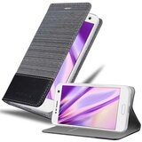 Cadorabo Ohišje, združljiv z ZTE v sivi črni barvi - zaščitni pokrov z magnetnim zapiranjem, stoječo funkcijo in režo za kartico, (20570333) | Shoptok.si