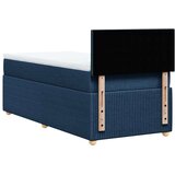 vidaXL Krevet s oprugama i madracem plavi 90 x 190 cm od tkanine | shoptok.hr