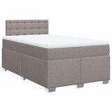  Krevet s oprugama i madracem smeđesivi 120 x 200 cm od tkanine | shoptok.hr