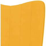  Stolica za opuštanje s osloncem za noge boja senfa baršunasta | shoptok.hr