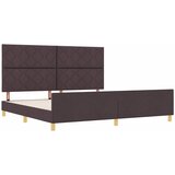 Krevetna konstrukcija Tamno smeđa 200 x 200 cm tkanina | Eponuda.com