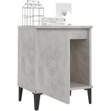  Noćni ormarići s metalnim nogama boja betona 40 x 30 x 50 cm | Eponuda.com